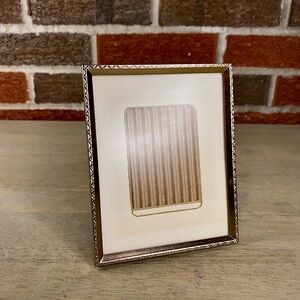 Vintage Brass Look Metal Photo Frame MCM 5 x 4"